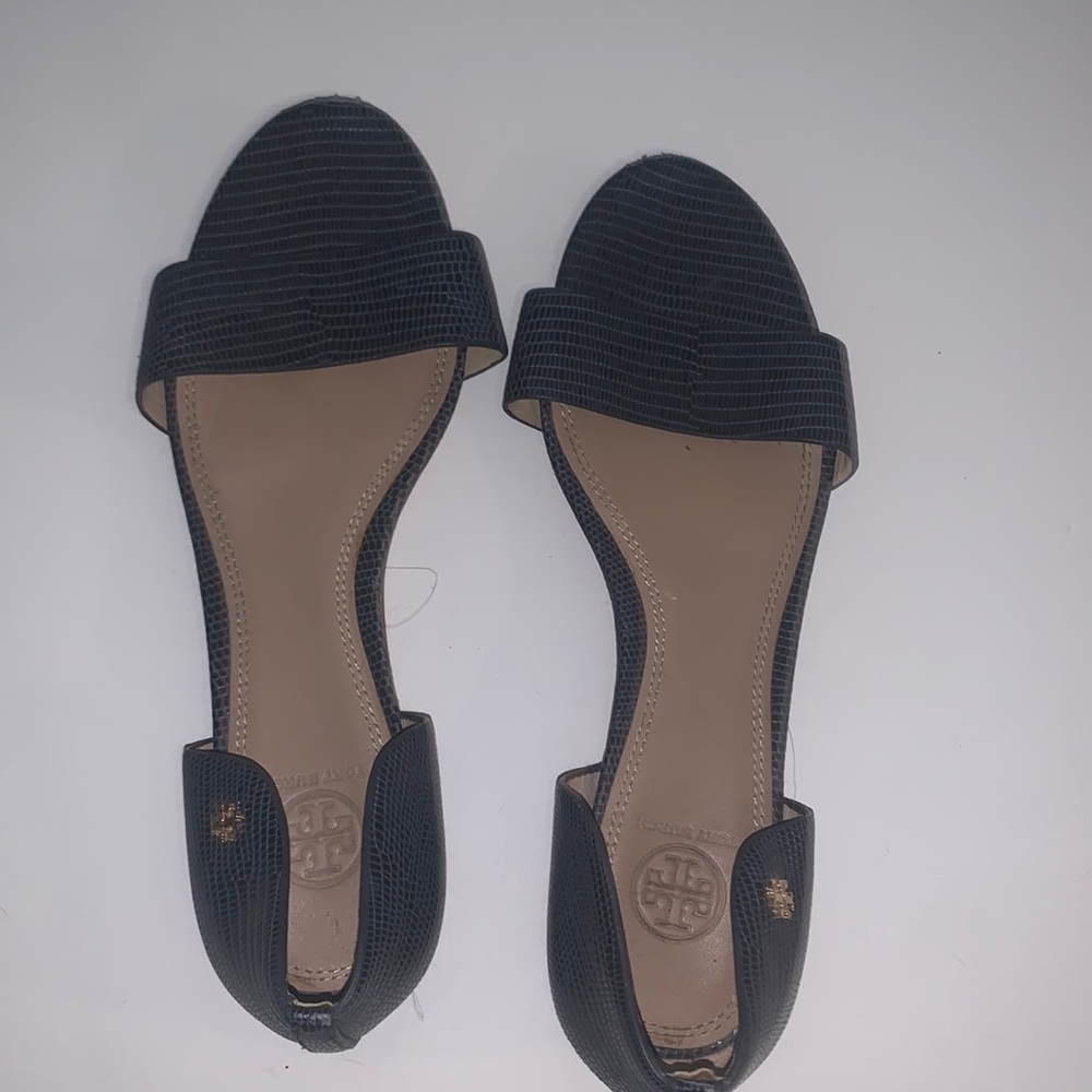 Tory Burch Size 10 Open Toe Flats